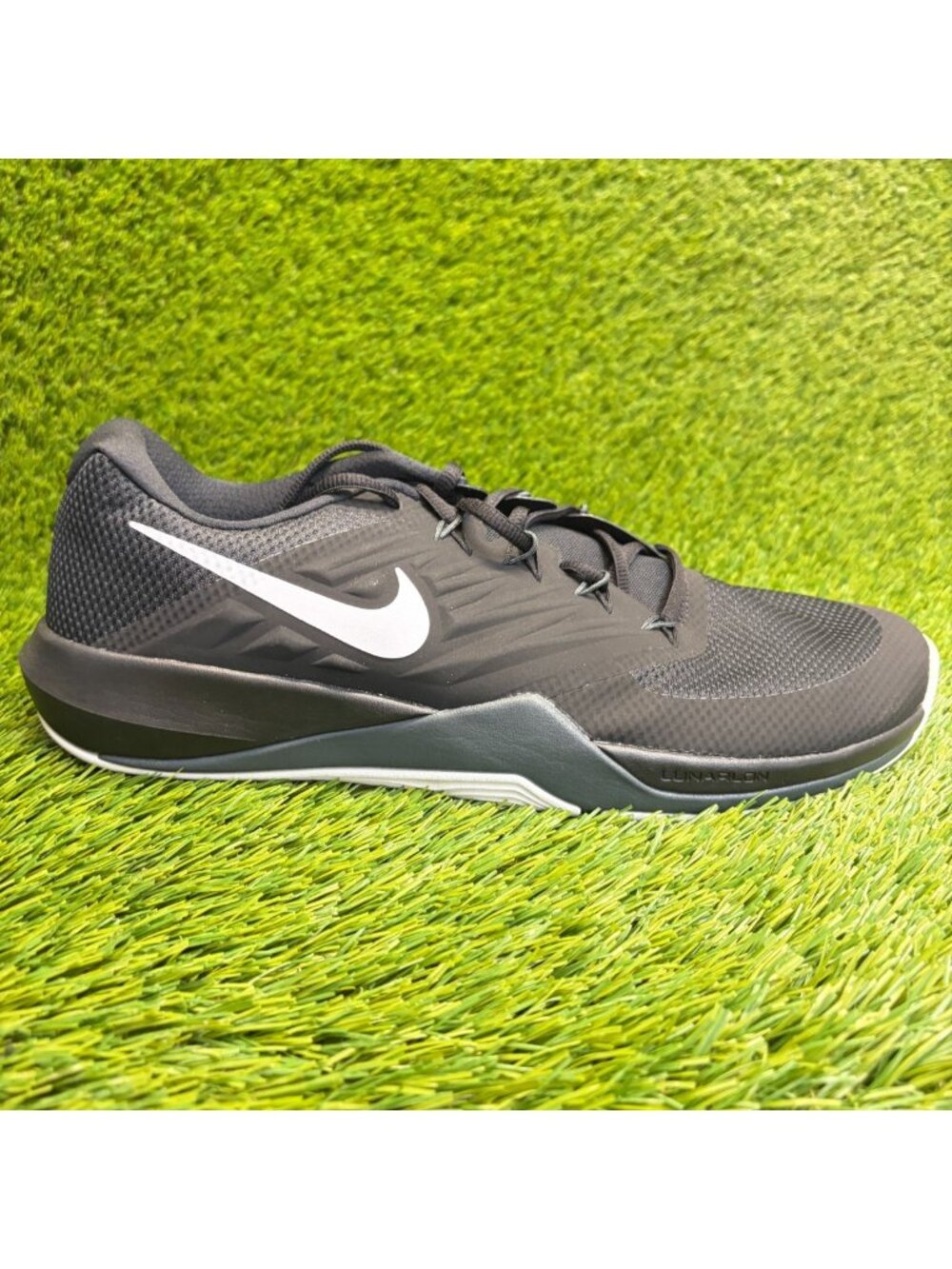 Nike Lunar Prime Iron 2 Mens Size 12.5 Black Athletic Running Shoes Sneakers